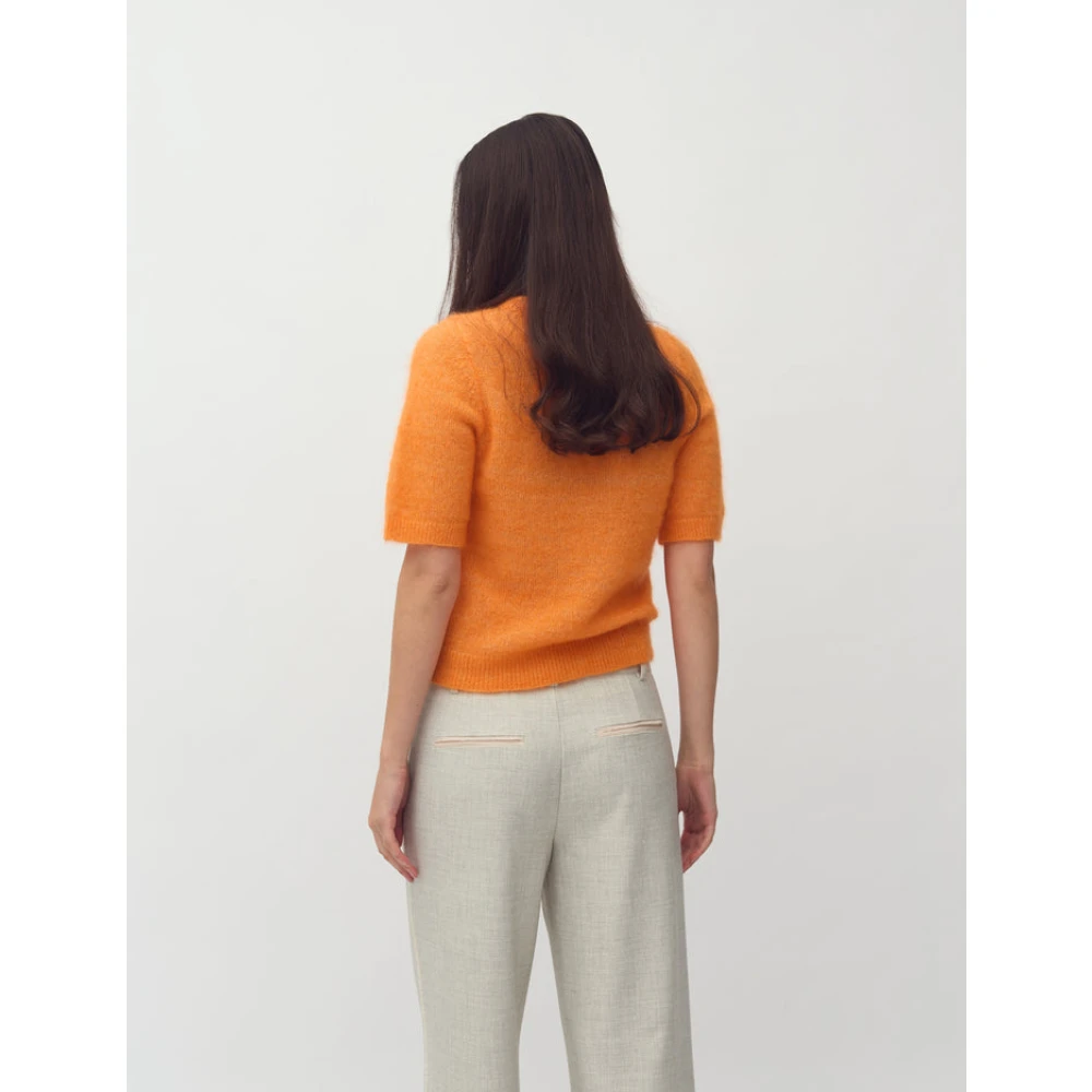 MbyM Oranje Peel Gebreide Trui Orange Dames