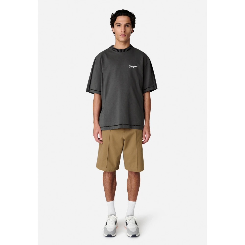 Axel Arigato Zee Relaxte T-shirt Gray Heren