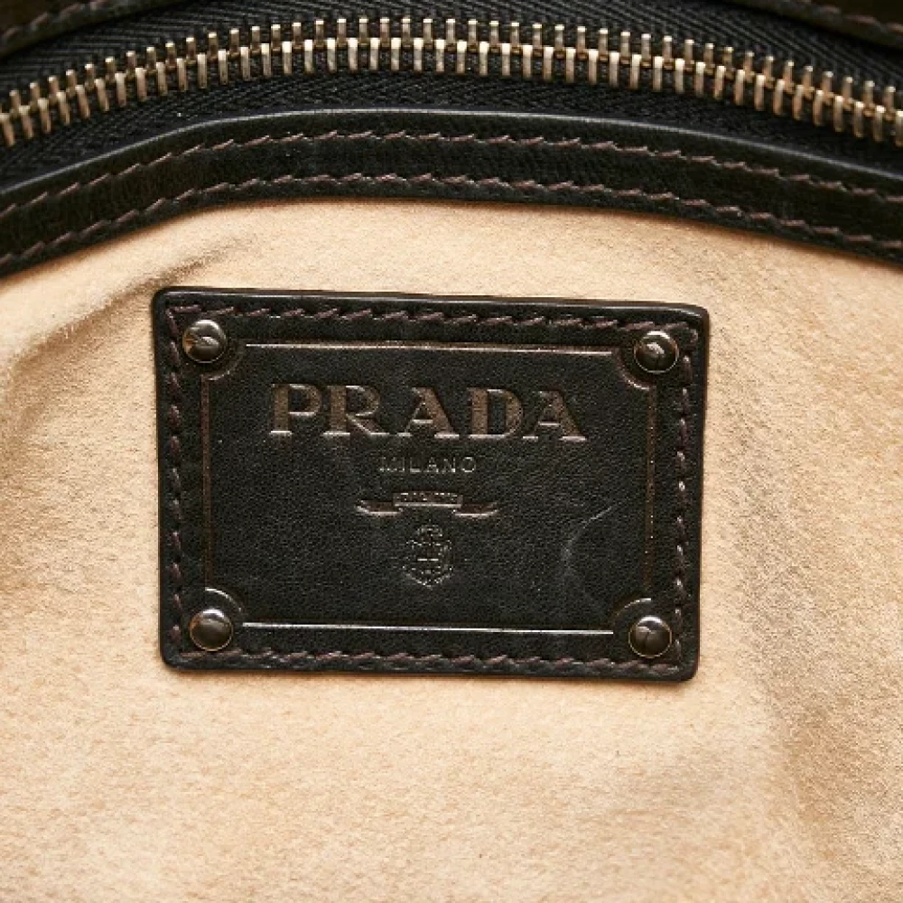 Prada Vintage Pre-owned Canvas handbags Multicolor Dames