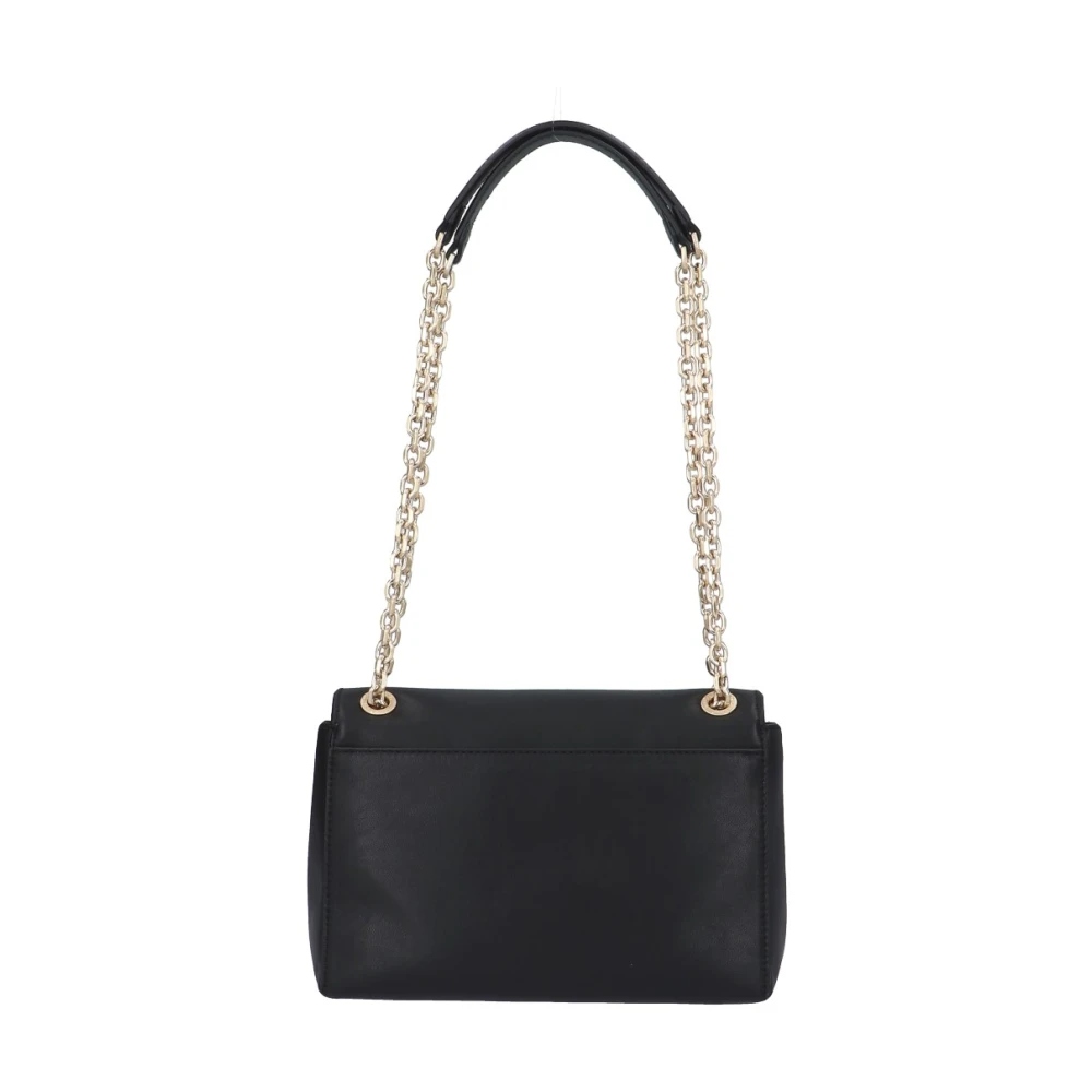 Calvin Klein Schoudertas Zwart Eco Leer Twee Compartimenten Black Dames