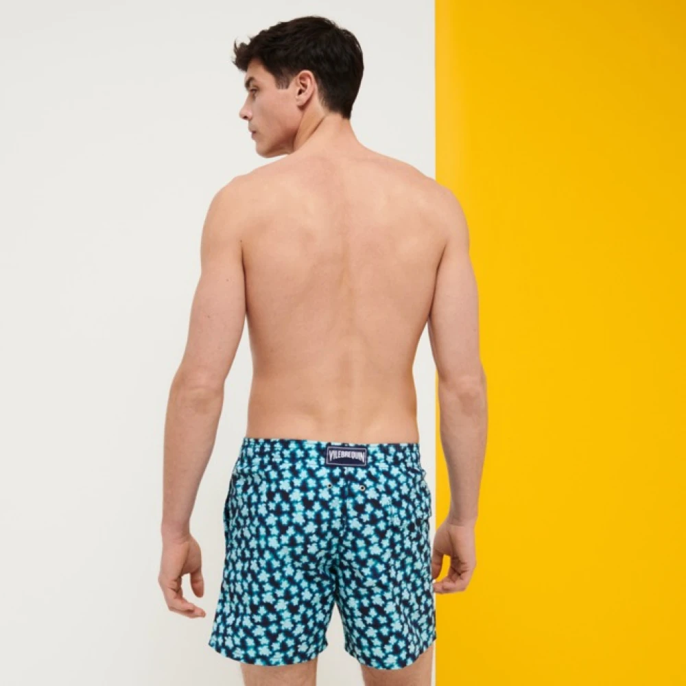 Vilebrequin Blurred Turtles Zwembroek Blue Heren