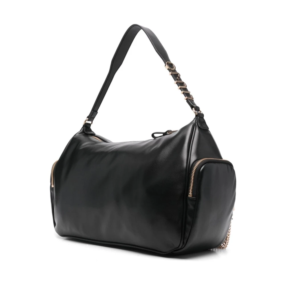 Liu Jo Eco Leren Schoudertas Zwart Black Dames