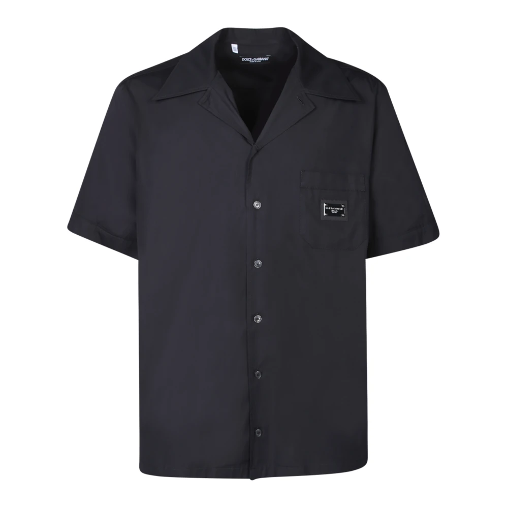 Dolce & Gabbana Short Sleeve Shirts Black Heren