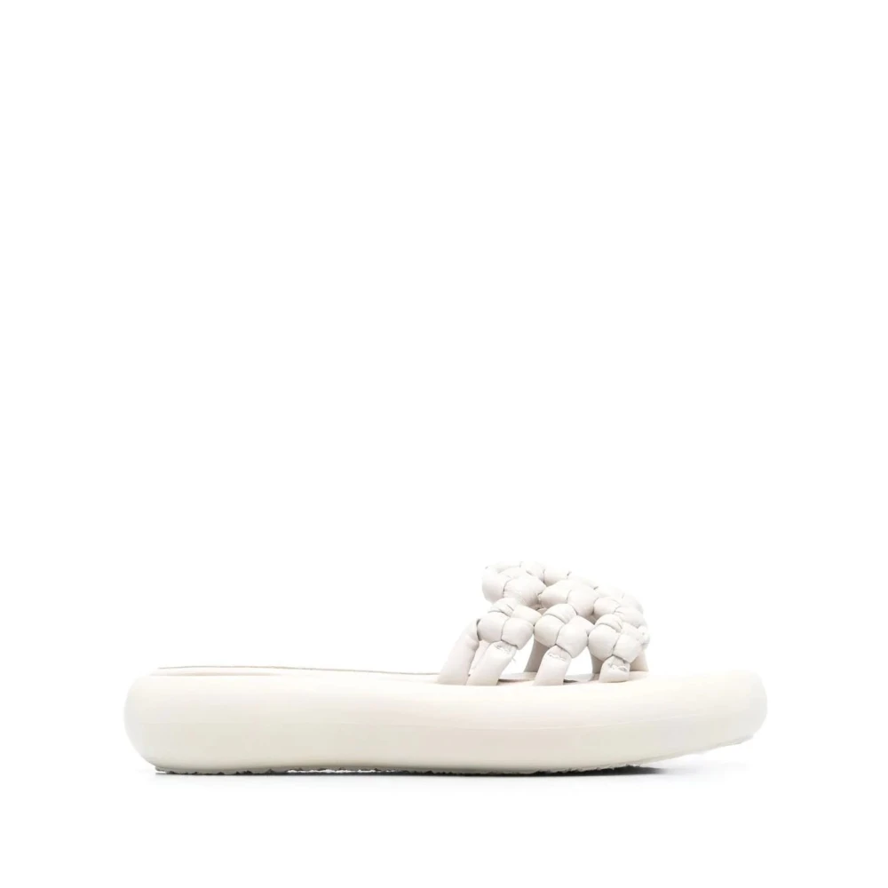 Vic Matié Casual vita mules sandaler White, Dam