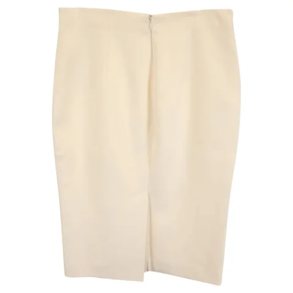 Alexander McQueen Pre-owned Fabric bottoms White Dames