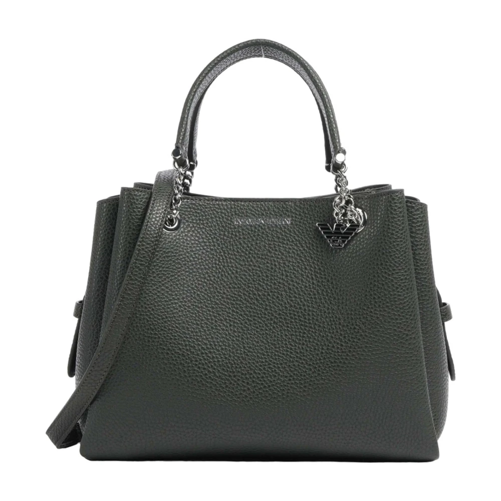 Giorgio Armani Groene Synthetische Dames Schoudertas Black Dames