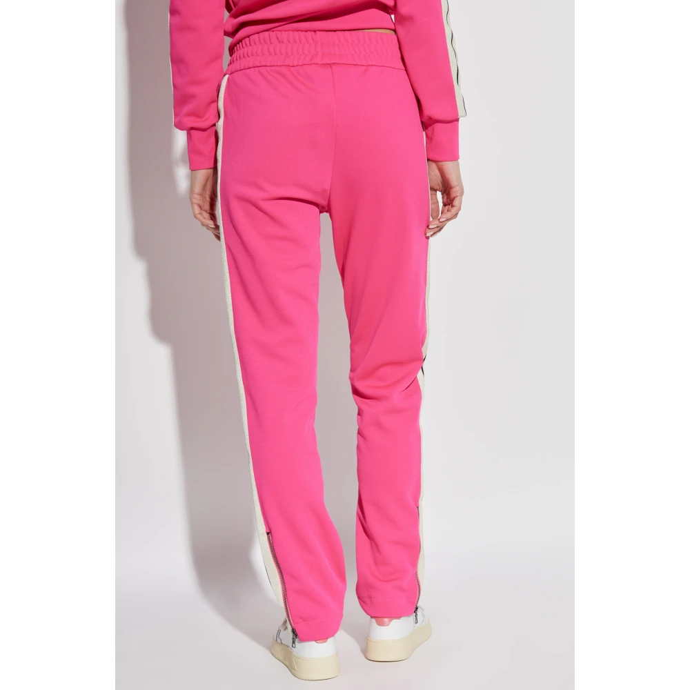 Palm Angels Sweatpants met logo Pink Dames
