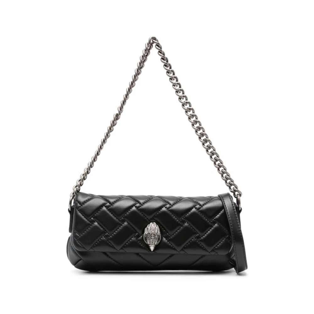 Kurt Geiger Zwarte Schoudertas met Kettingriem Black Dames