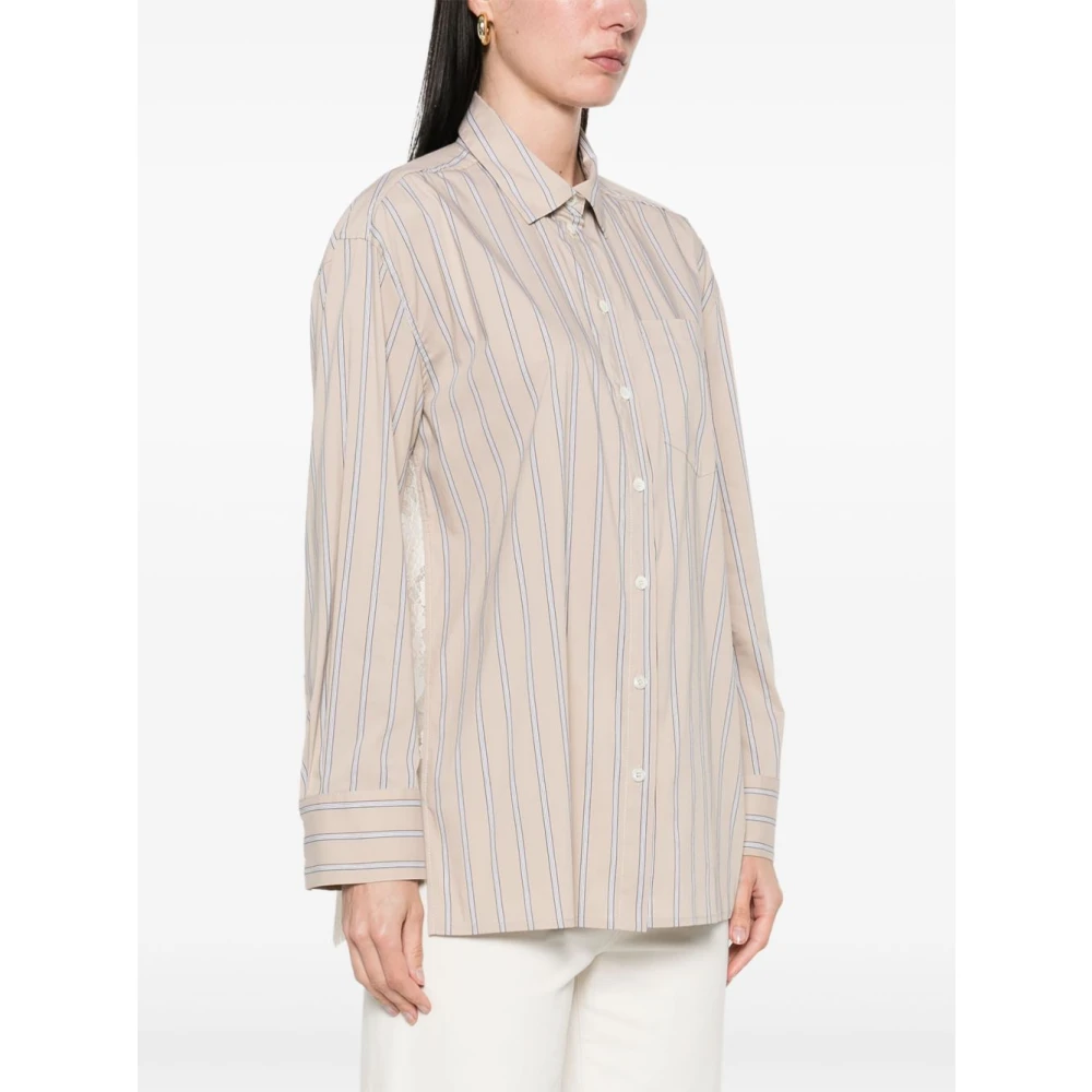 Semicouture Multicolor shirt voor vrouwen Beige Dames