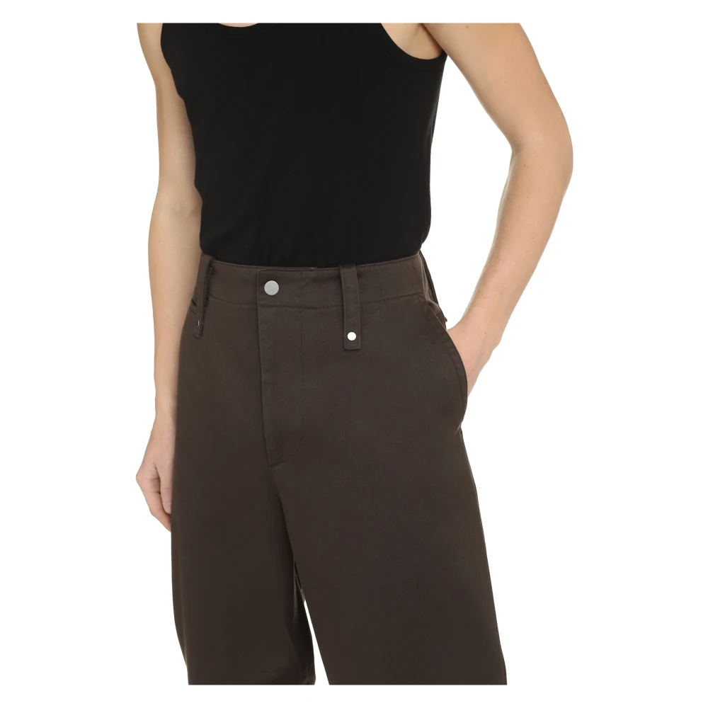 Burberry Katoenen Broek met Zakken Brown Heren
