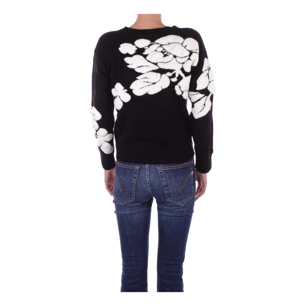 Blugirl Zwarte trui met decoraties Black Dames