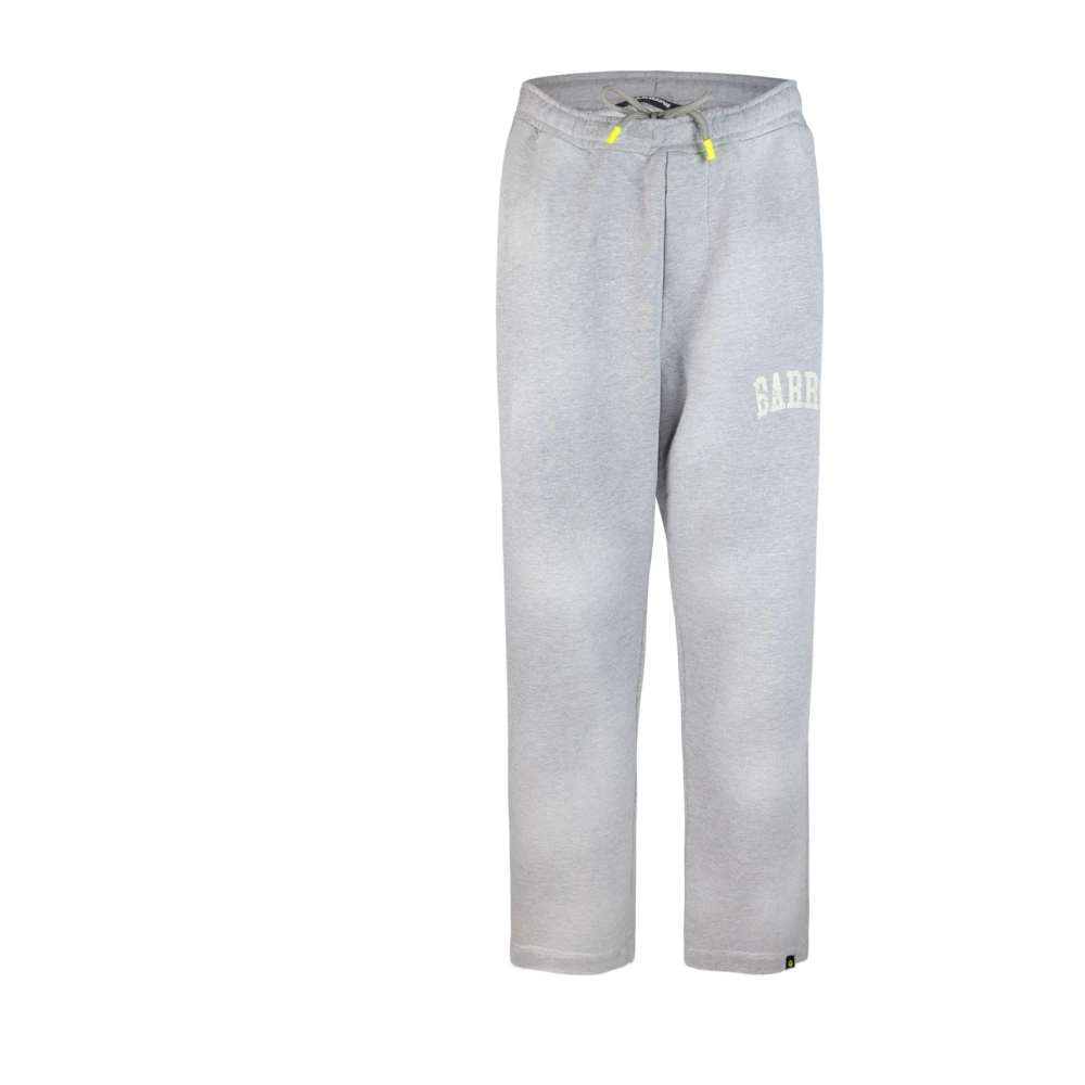 Barrow Grijze Sweatpants Losse Pasvorm Voorprint Gray Heren