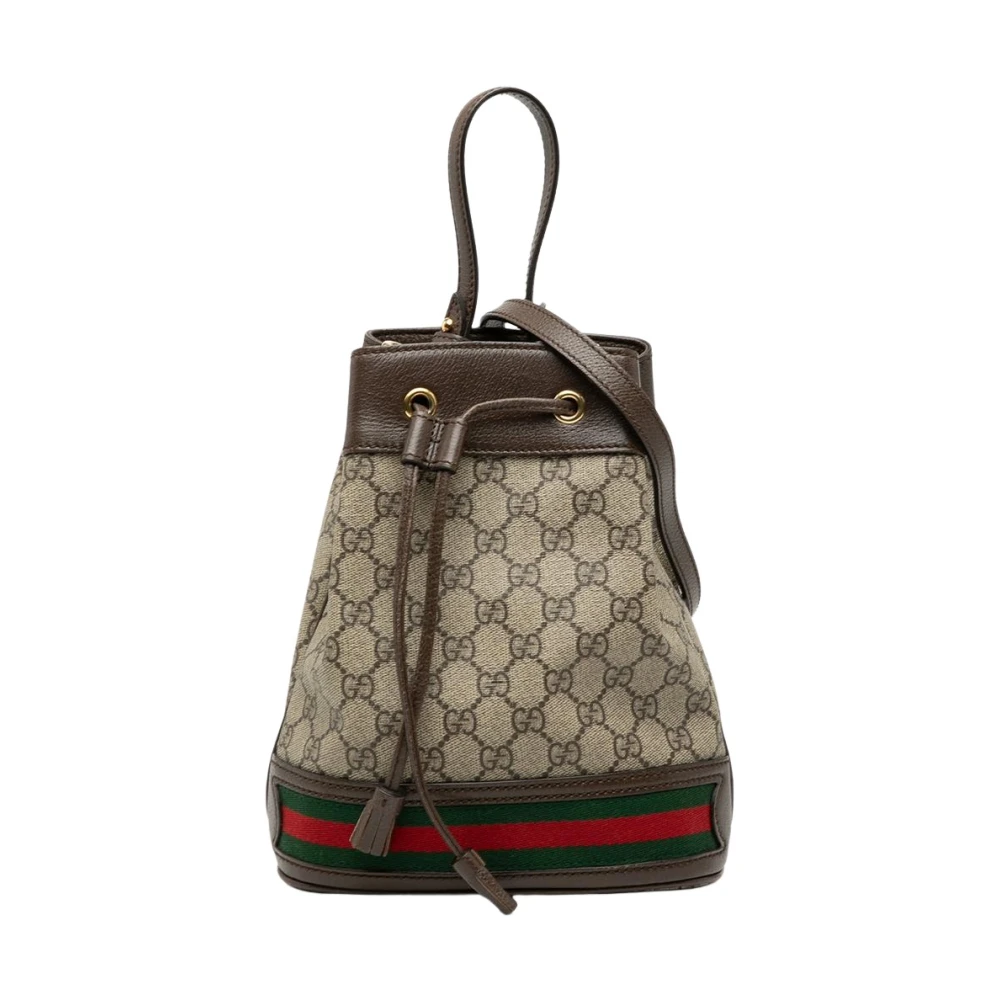 Gucci Vintage Women's Pre-Owned Drawstring Bucket Bag