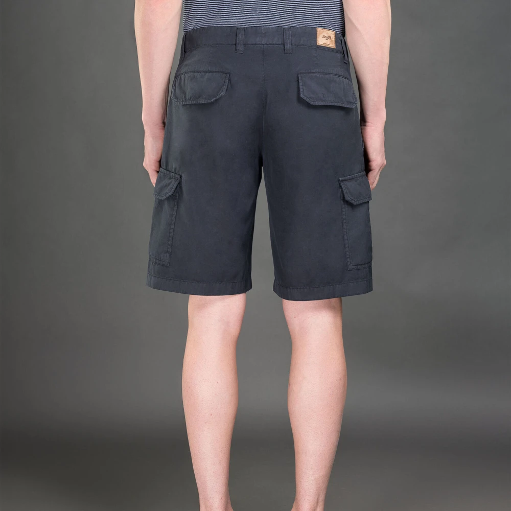 Moorer Luxe Cargo Bermuda Shorts Aron-Si2 Blue Heren