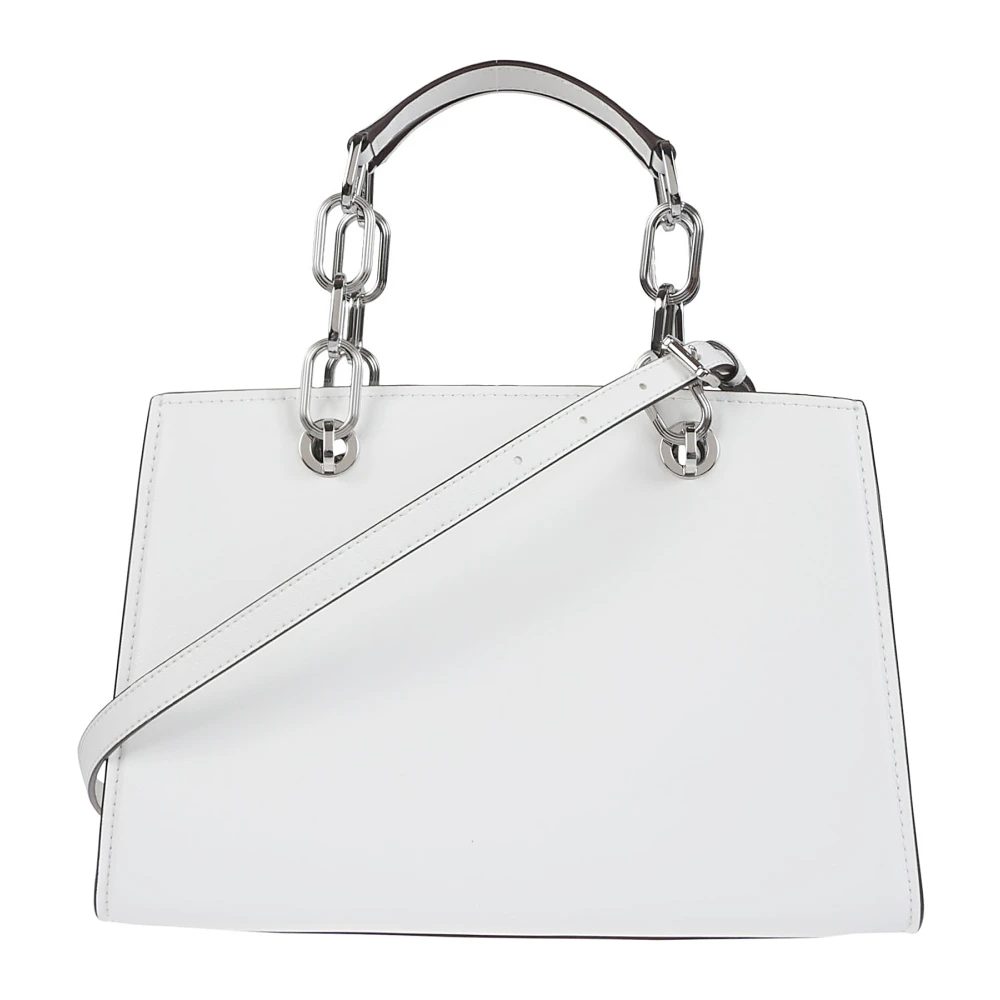 Michael Kors Stijlvolle Cynthia Satchel Tas White Dames