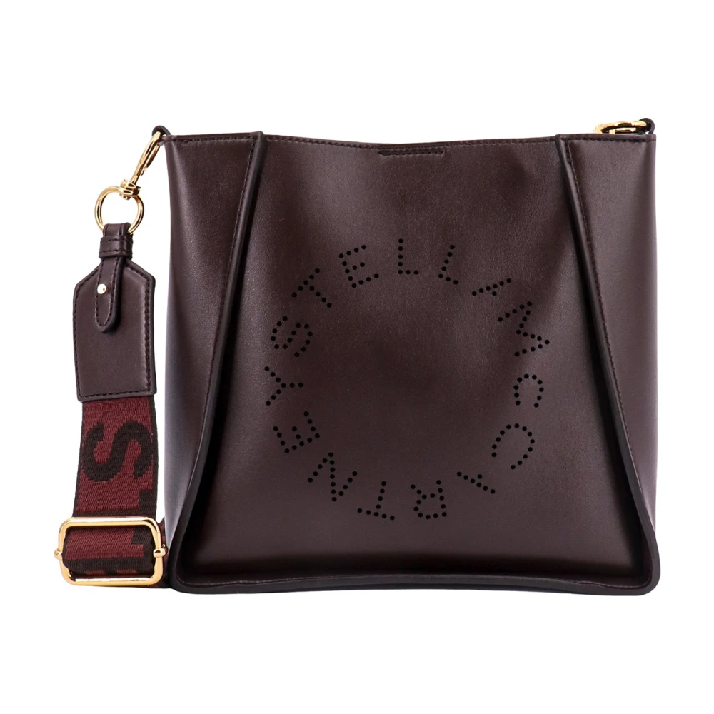 Stella Mccartney Bruine Stella Logo Schoudertas Brown Dames