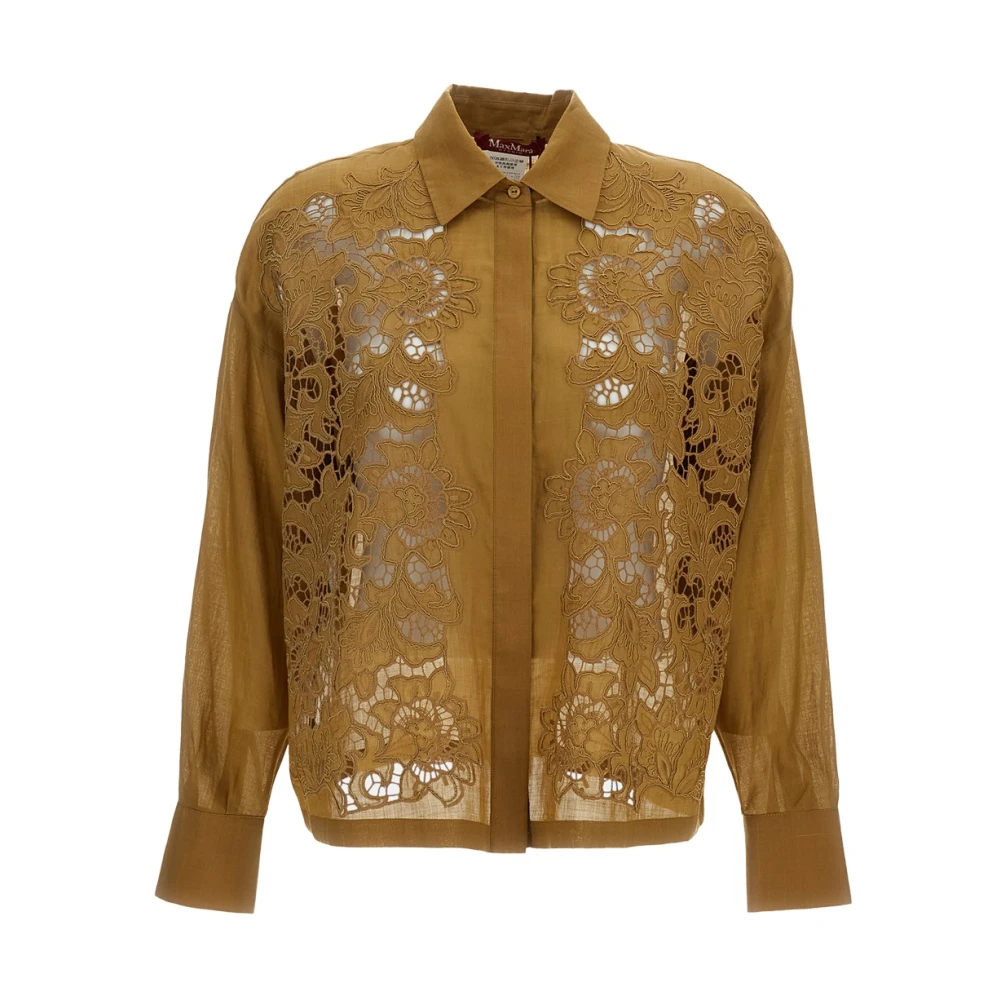 Max Mara Studio Mujer Marrón Blusas Y Camisas, Talla: M
