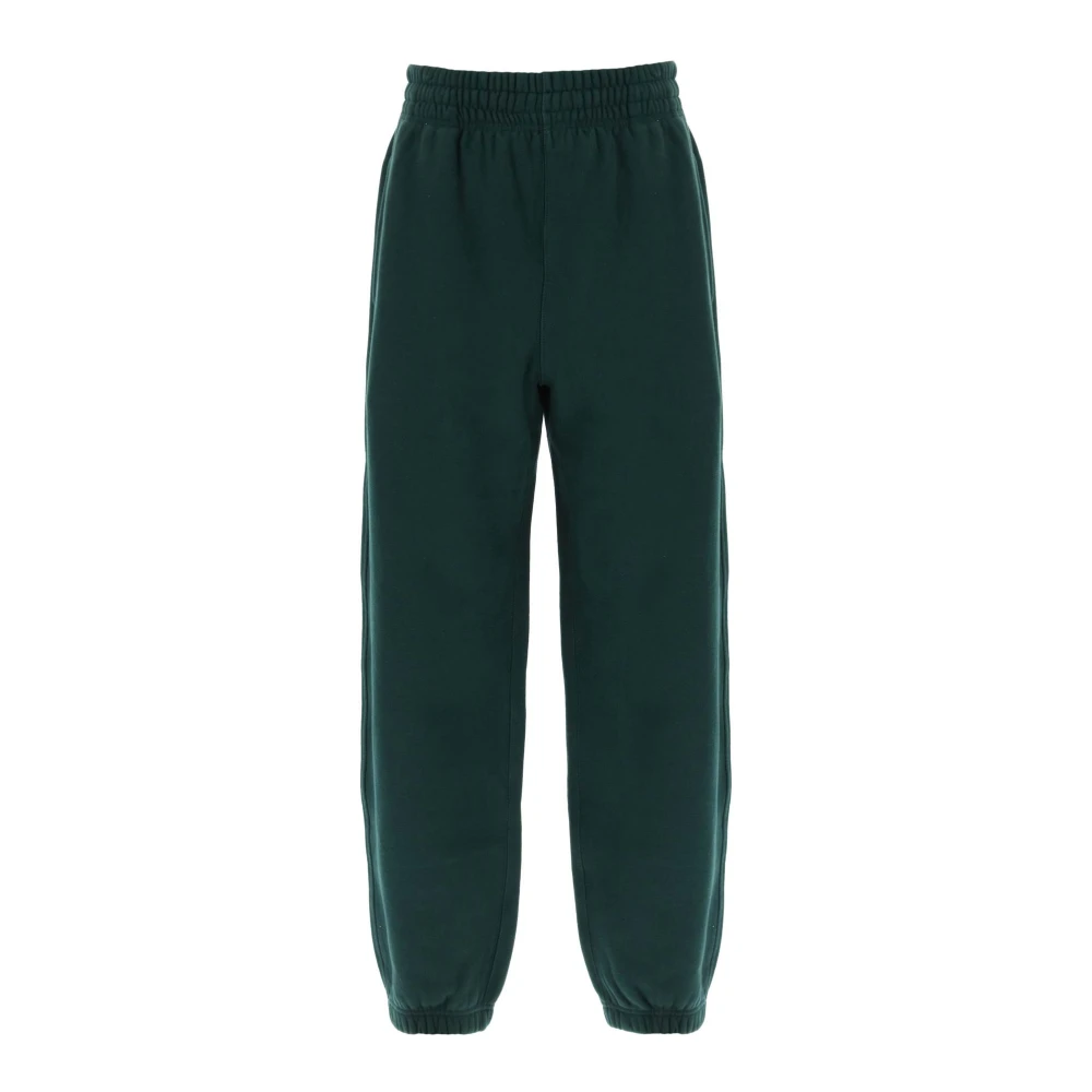 Burberry Ruimvallende Heavy Cotton Sweatpants Green Heren