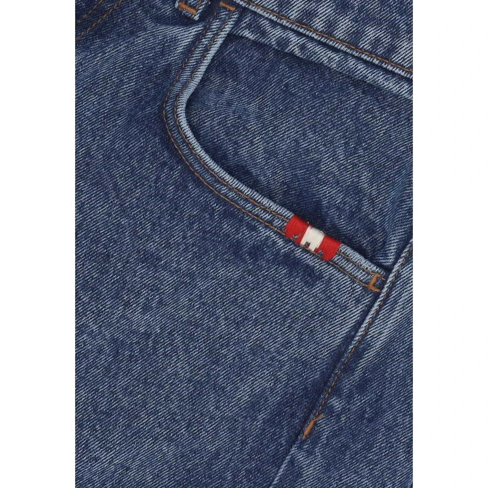 Amish Denim Herenjeans met Rechte Pijp Blue Heren