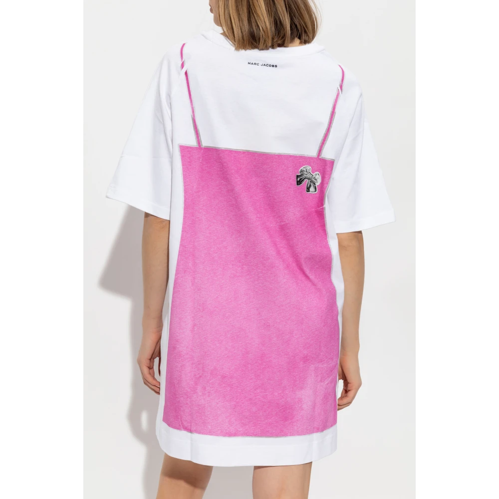 Marc Jacobs Gedrukte Jurk Pink Dames