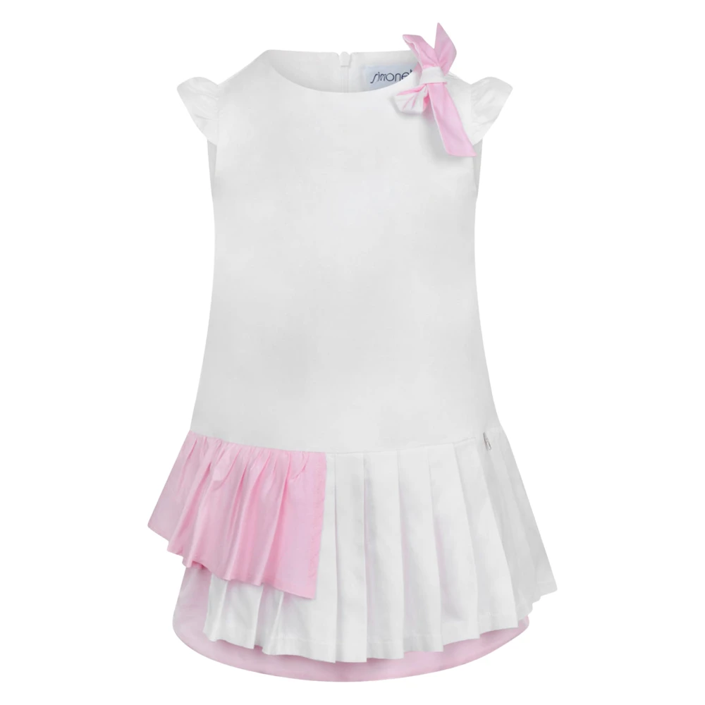 Simonetta White Dresses, Female, 10 Y, Pink Dress