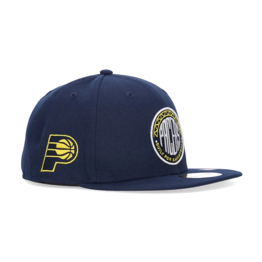 new era NBA City Night Flat Visor Cap Blue Heren