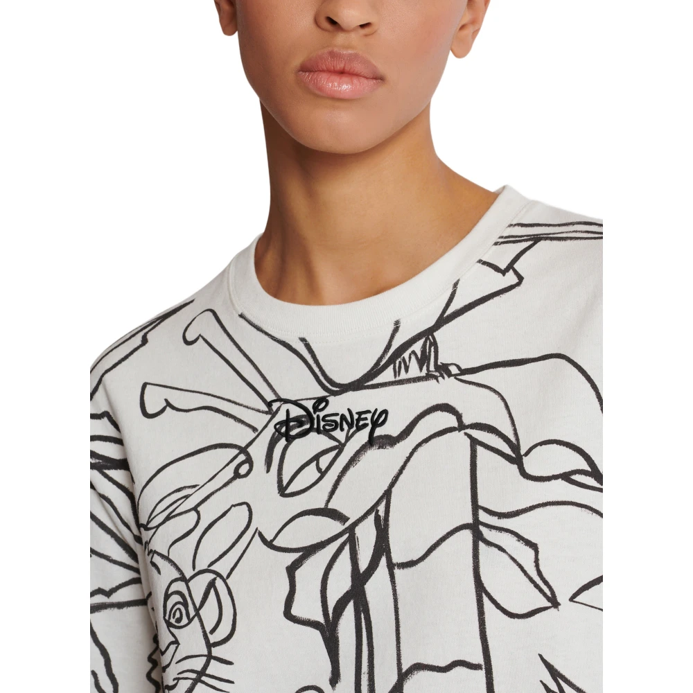 Balmain Disney x : The Lion King T-shirt met print voor kinderen White Dames