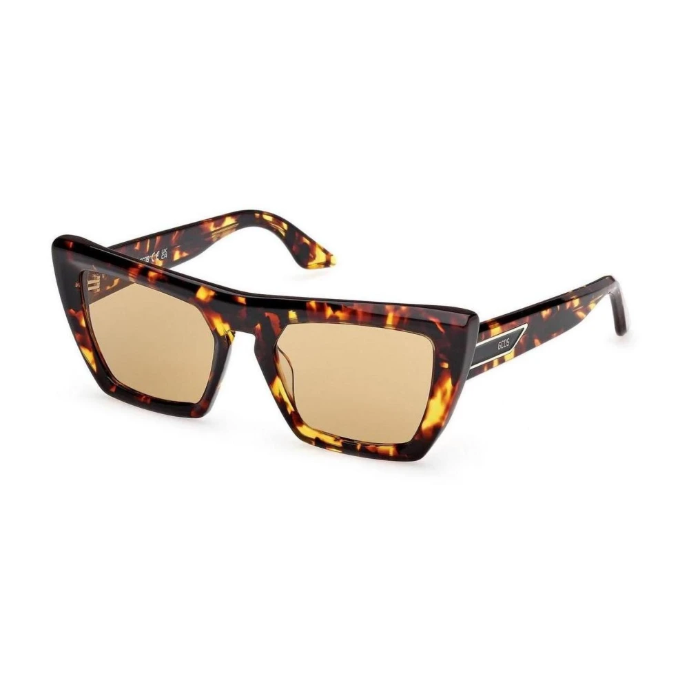 Gcds Men's Brown Bold Cat-Eye Sunglasses