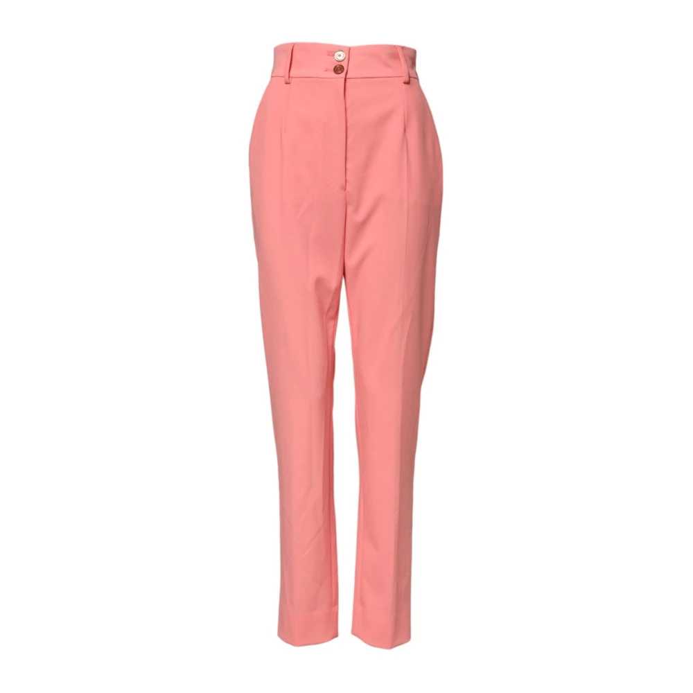 Dolce & Gabbana Donna Rosa - Pantaloni Da Abito A Vita Alta - Trousers - S