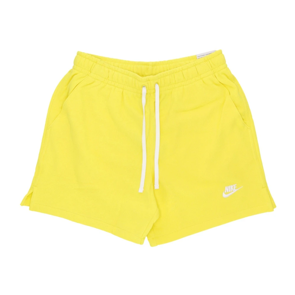 Nike Lichtgewicht Club Fleece Terry Flow Shorts Yellow Heren