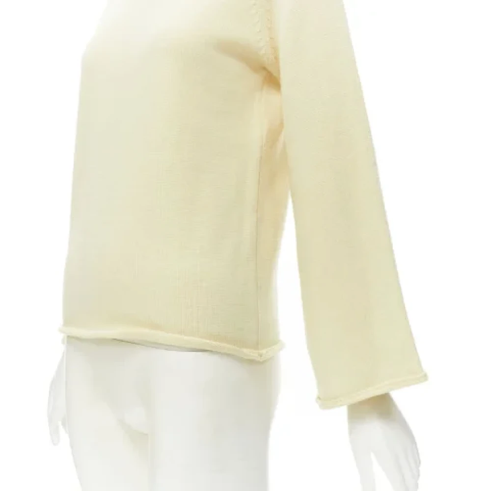Yohji Yamamoto Pre-owned Wool tops Yellow Dames