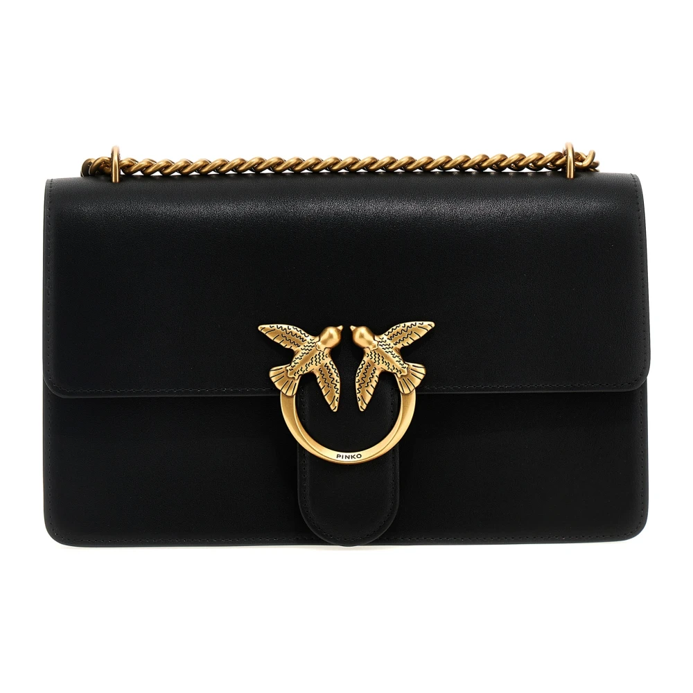 Pinko Donna Nero Adoro Una Classica Borsa A Tracolla - Immagine 9