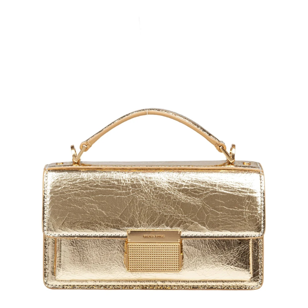 Golden Goose Venetië Kleine Gouden Leren Handtas Yellow Dames