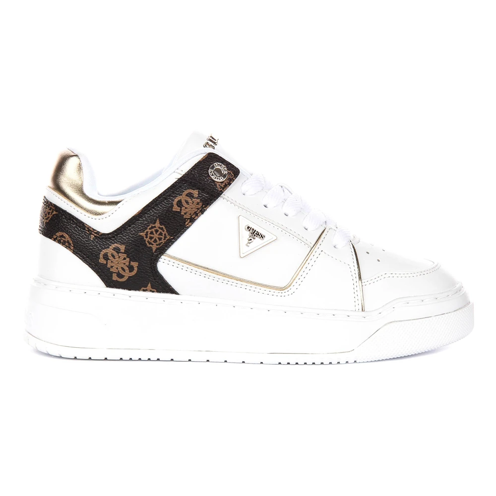 Guess White Sneakers, Female, 7 Uk, Delove 4G Peony Logo Sneaker