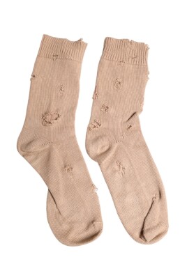 chaussettes-beige-avec-logo