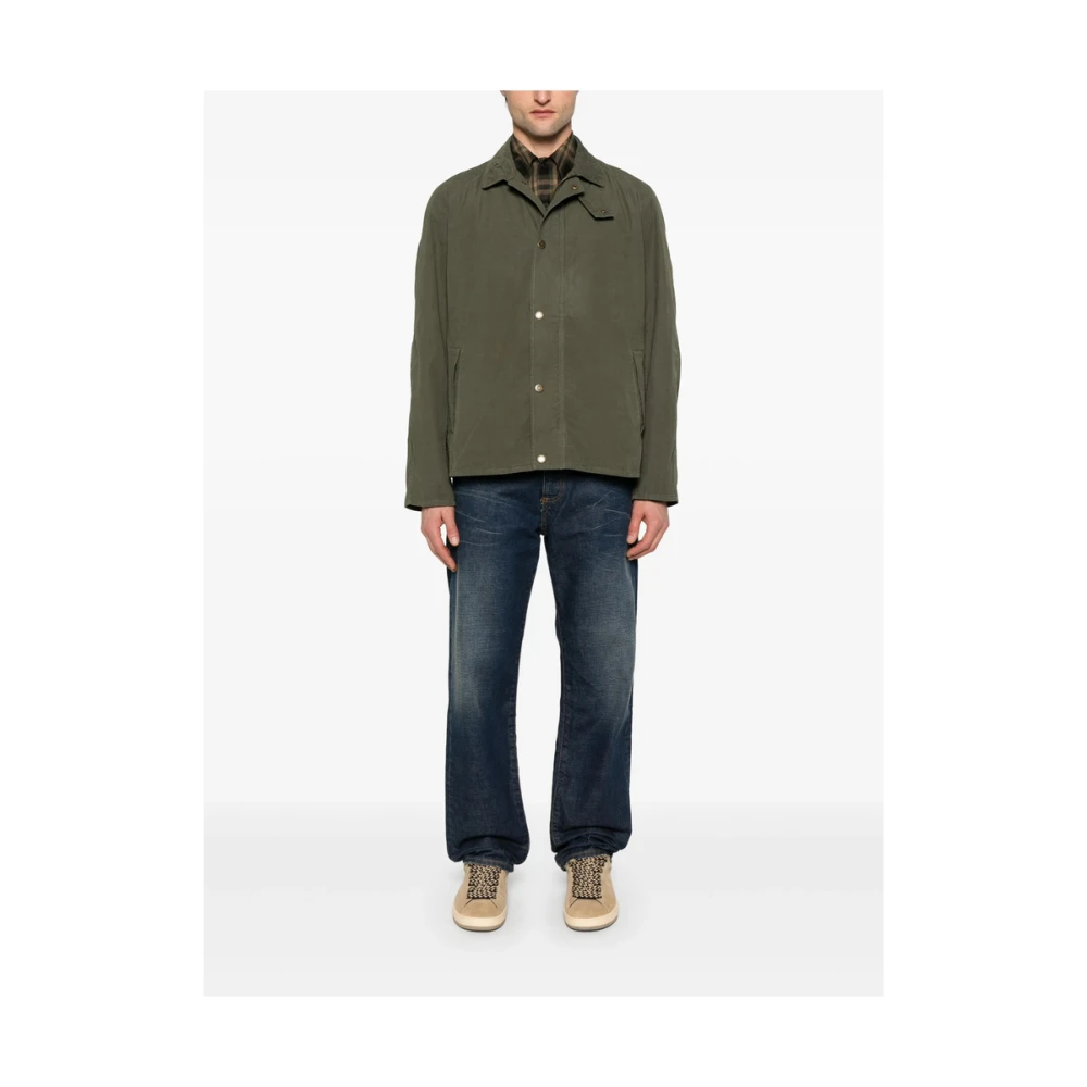 Barbour Olijfgroen Voorkant Rits Buitenkleding Green Heren
