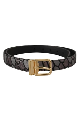 Patchwork Läder Guld Jaquard Bä