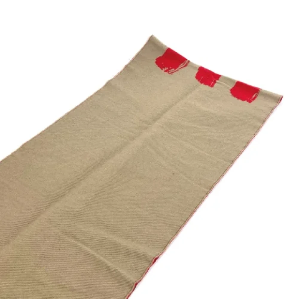 Burberry Vintage Pre-owned Wool scarves Brown Dames