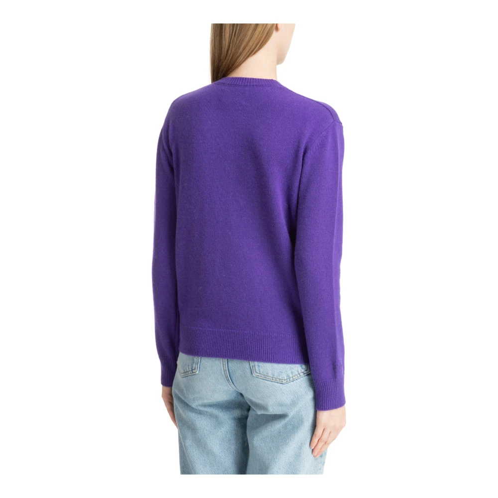MC2 Saint Barth Abstract Multicolor Trui met Logo Purple Dames