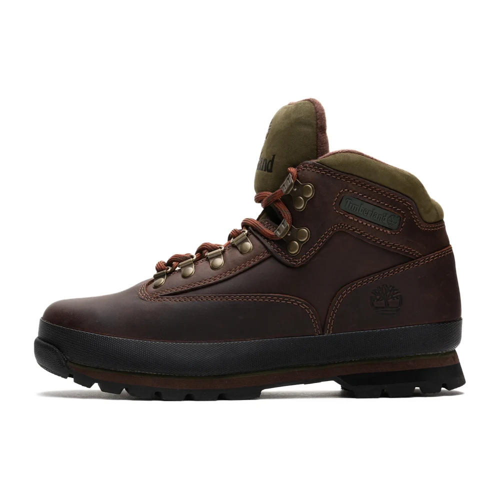 Timberland Brown Lace-Up Boots, Male, 7 Uk, Leather Hiking Boots