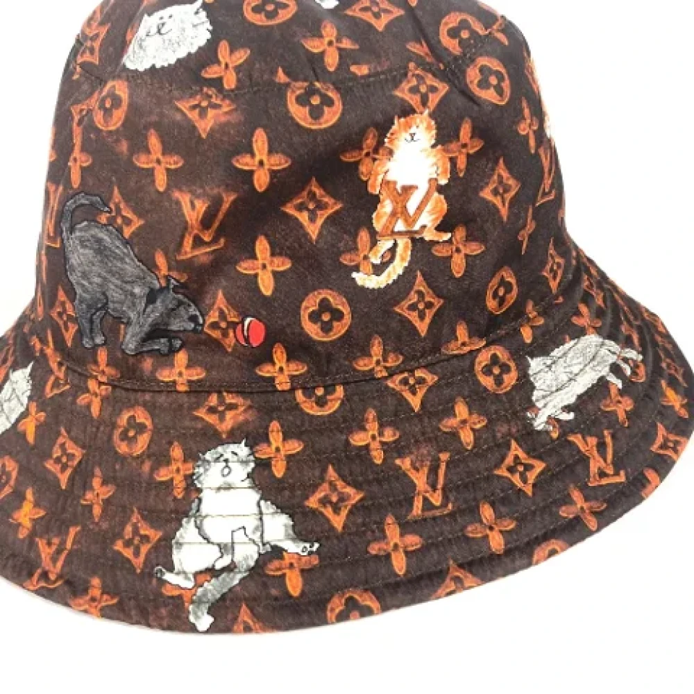Louis Vuitton Vintage Pre-owned Fabric hats Brown Dames