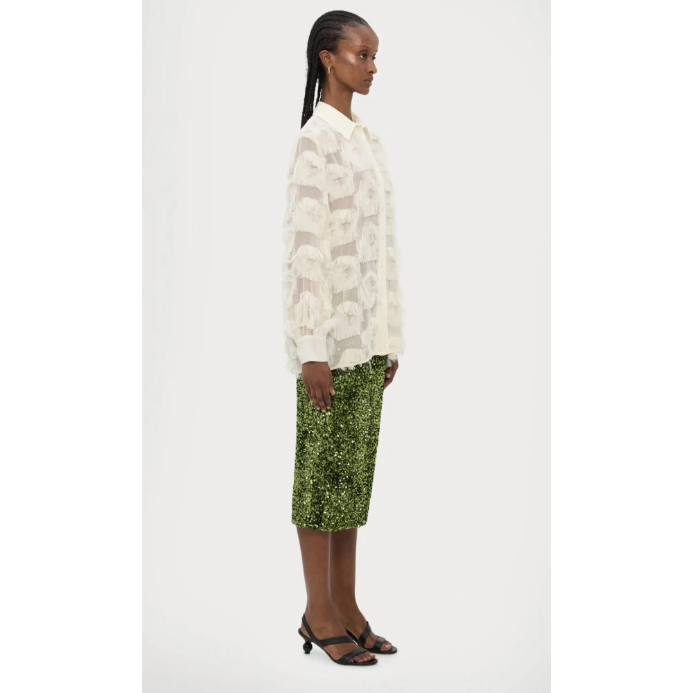 Marella Gele Casual Overhemden Yellow Dames