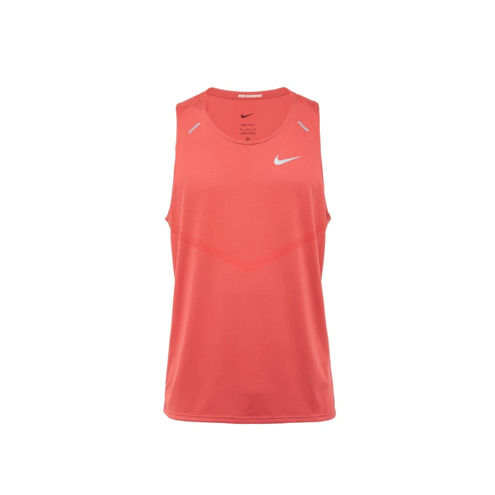 Nike Tanktop in effen kleur met ronde hals Pink Heren