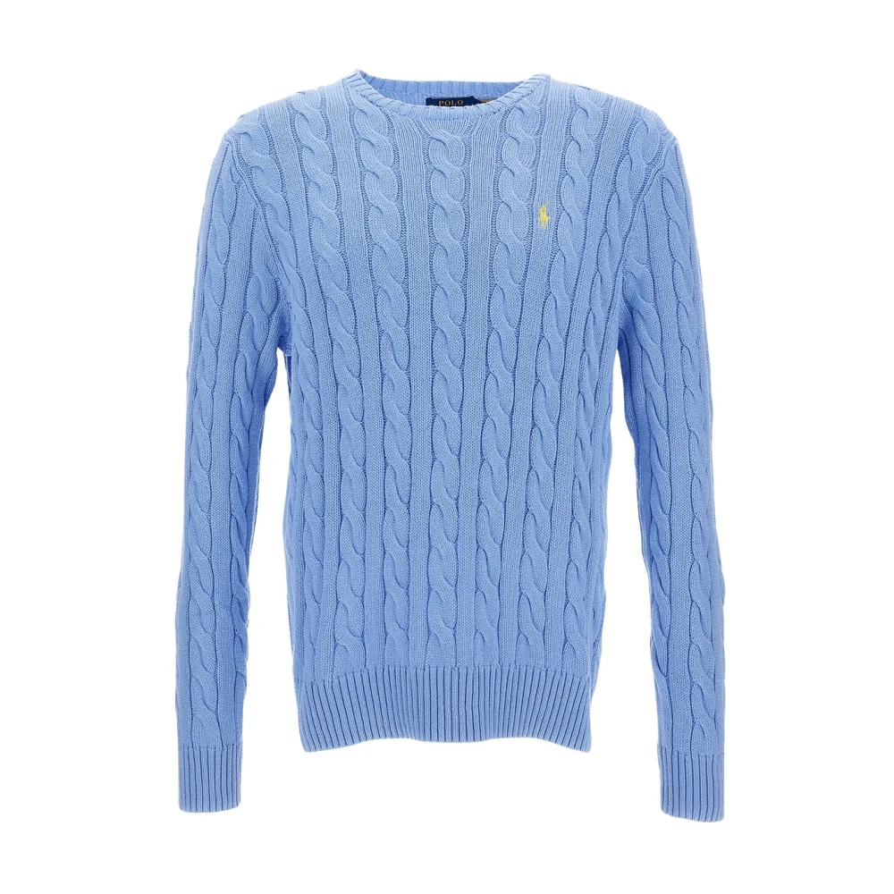 Polo Ralph Lauren Men's Blue Round-Neck Knitwear - Round-Neck Knitwear - L - Knitwear