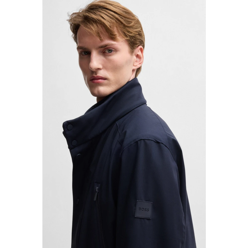 Hugo Boss Stijlvolle Jas Blue Heren