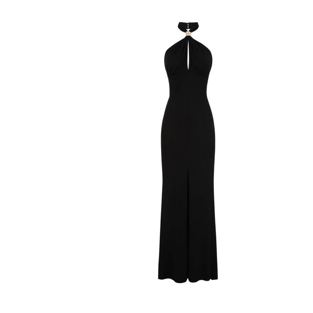 Elisabetta Franchi Black Gowns, Female, Xs, Red Carpet Dress