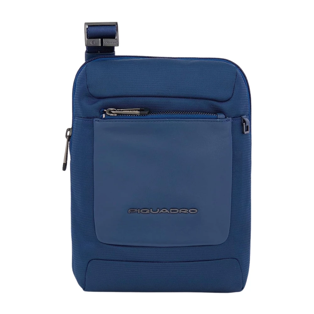 Piquadro Mannelijk Blauw Tassen Heren, One Size, Leer, E Heren I Pad 11 Tas