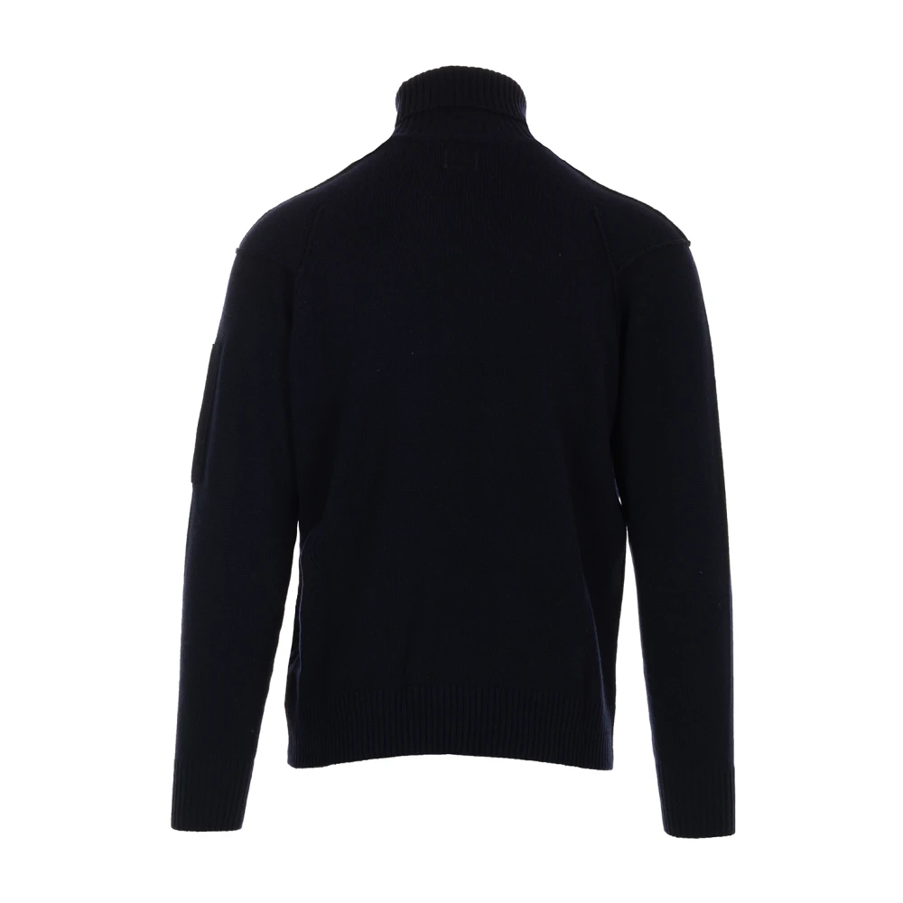 C.P. Company Lamswol Rolhals Gebreid Blue Heren