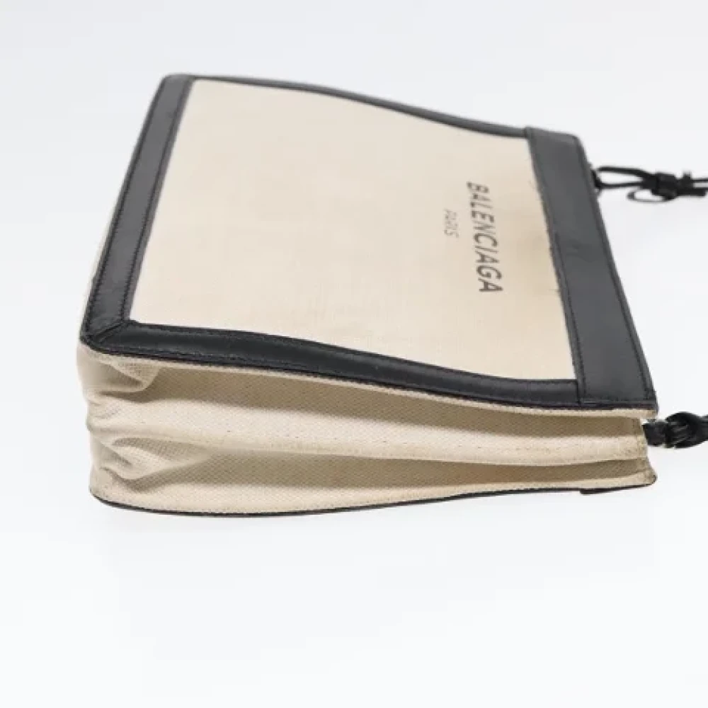 Balenciaga Vintage Pre-owned Canvas balenciaga-bags Beige Dames