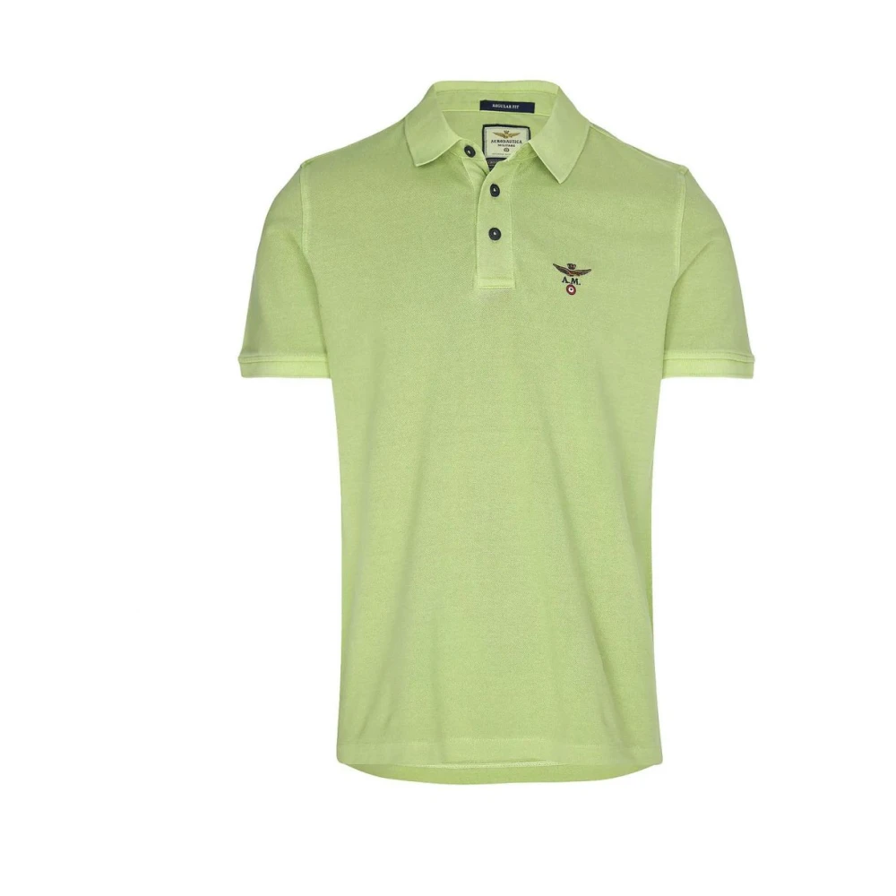 Aeronautica Militare Hombre Verde Camisetas, Talla: L